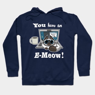 Cat T-Shirt - You have an E-Meow! - Siamese Cat Hoodie